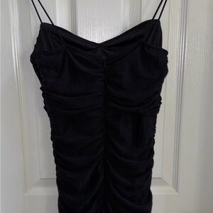 Holly Molly NWT Whimsigoth Runched Mini Dress L Romantic Dark Fairy Cocktail